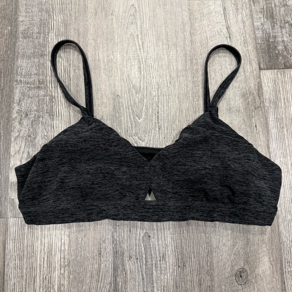ALO Yoga Other - ALO Yoga Lounge Bralette Sports Bra Heather Black Gray - Med